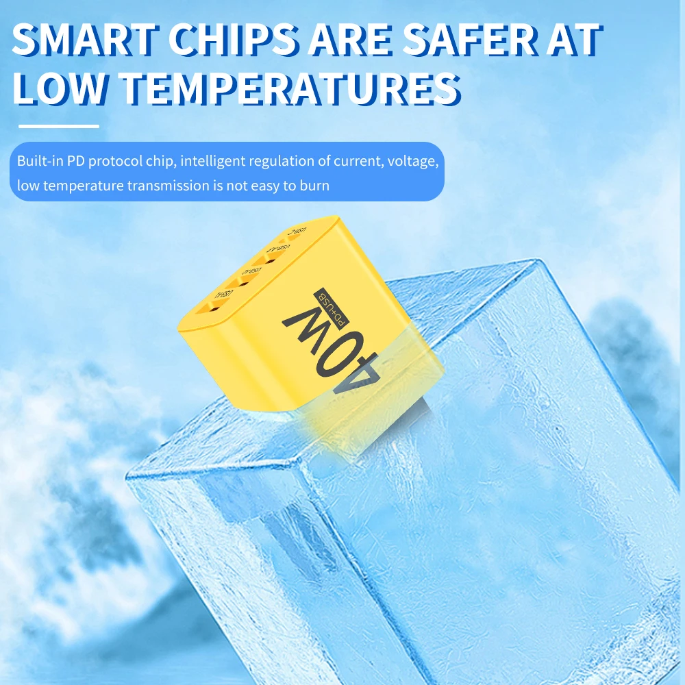 PD 40W USB Type C Fast Charging Charger For Samsung iPhone Huawei Xiaomi Multi Ports USB Quick Charge Type C Phone Power Adapter