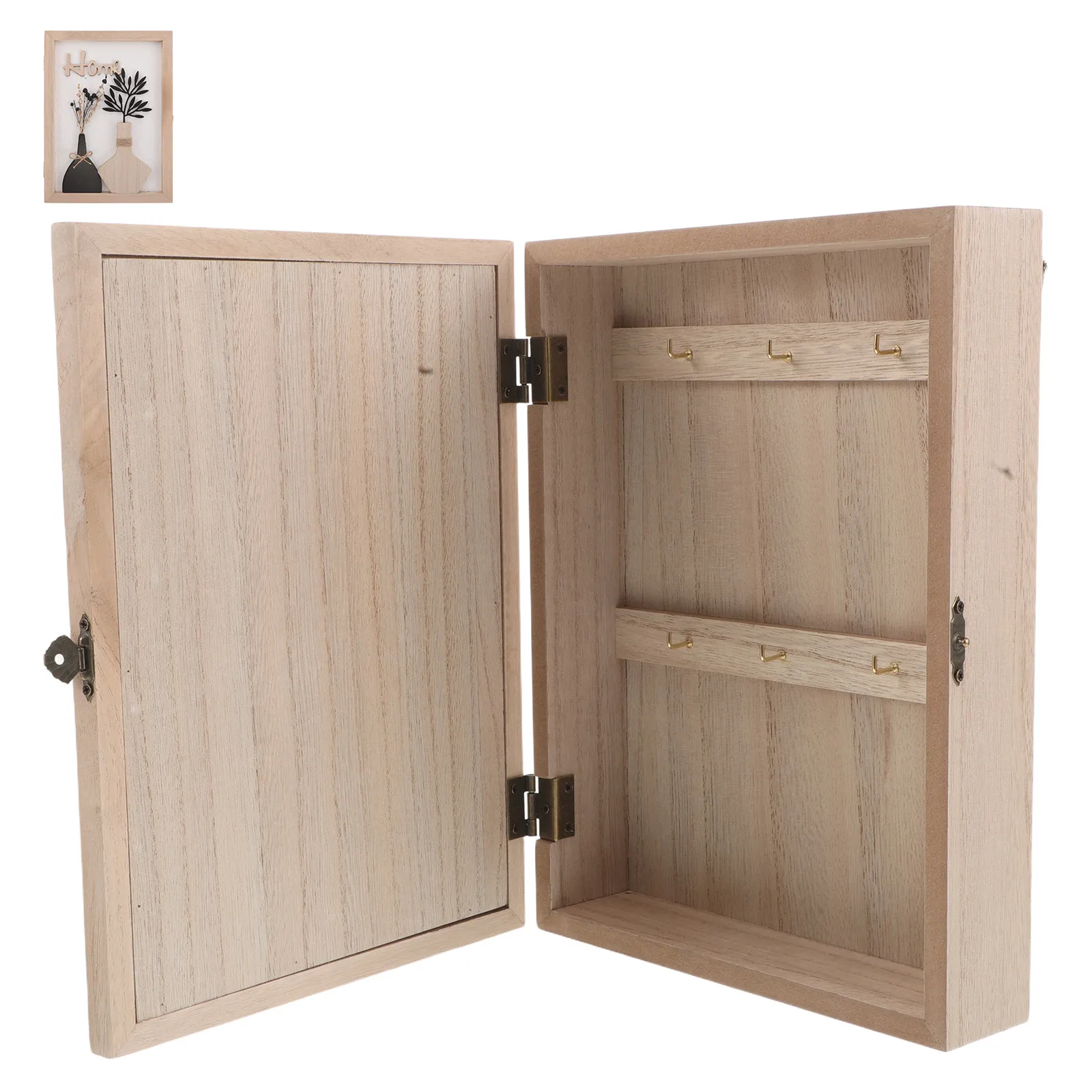 

Деревянная настенная ключница в стиле фермерского дома с декором из сухоцветов, для прихожей, офиса, гостиной, настенный органайзер для ключей