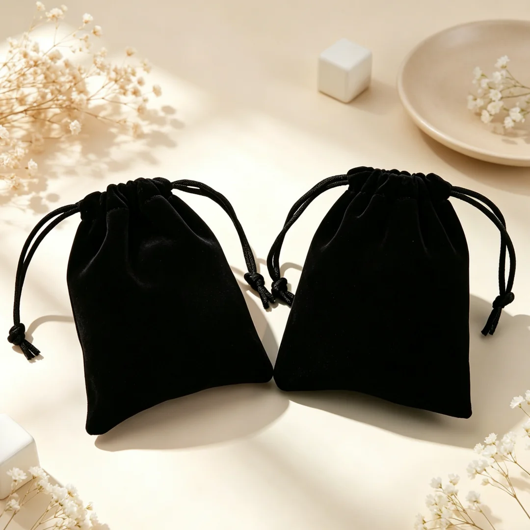 10Pcs/Lot Small Velvet Drawstring Pouches Jewelry Packaging Bags for Charms and Earrings Ideal Gift Pouches for Wedding Favors