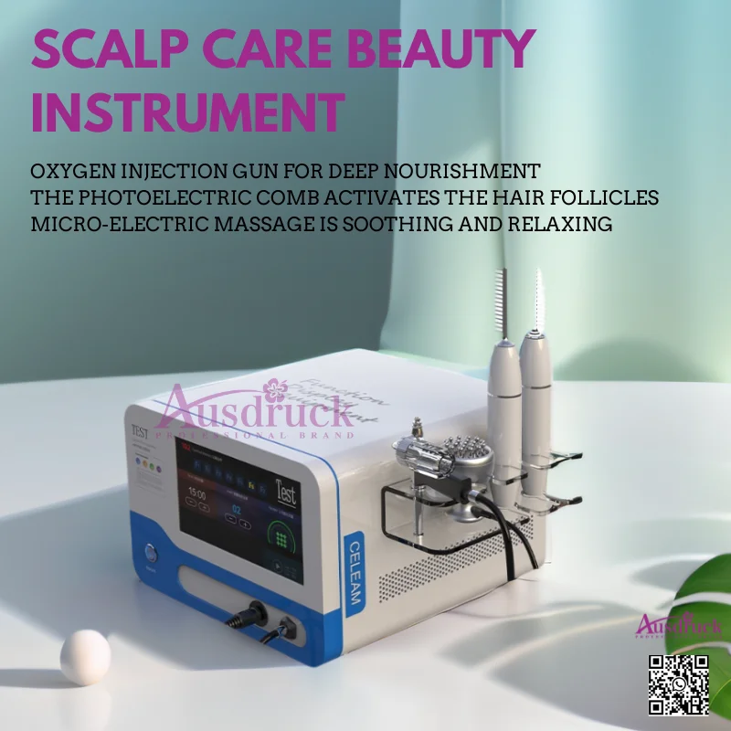 SCALP CARE MASTER: Oxygen Injection, Photoelectric Comb & Micro-Electric Massage for Luxurious Hair