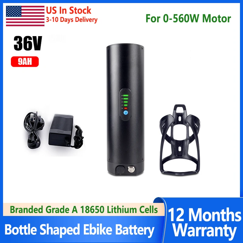 

Bottle eBike Battery 36V 9Ah 18650 Cell Electric Bicycle Battery for Bafang 500W 350W 250W Electric Bicycle Motor Free Shipping