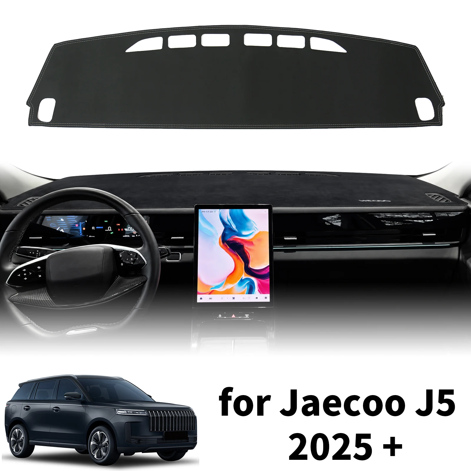 for Jaecoo J5 2025 2026 2027 Custom Fit Car Dashboard Cover Sunshade Dash Mat Anti‑Slip Dashmat Protector Pad Accessories
