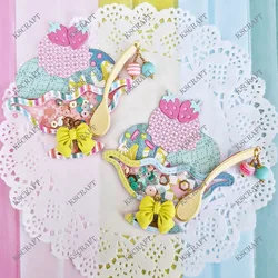 KSCRAFT Ice Cream Sundae Shaker Cutting Dies Stencils for DIY Scrapbooking Decorative Embossing DIY Paper Cards