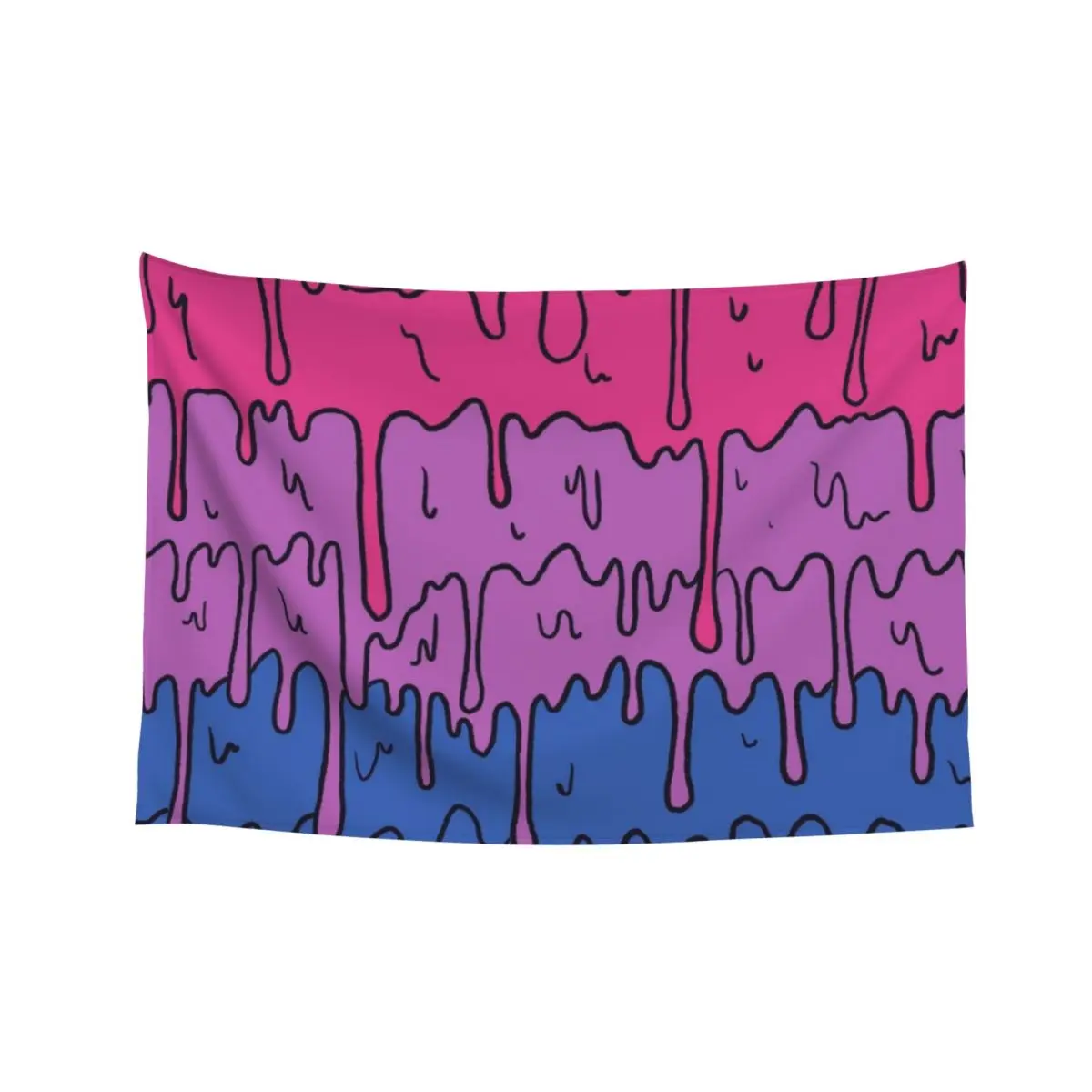 

Pastel Kawaii Melting Bisexual Pride LGBTQ Design Tapestry Nordic Home Decor Home Decorations Aesthetic Tapestry