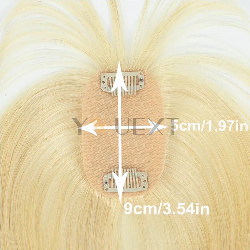 8-14 بوصة شعر بشري حقيقي القبعات العالية مع الانفجارات للنساء كليب في ملحقات ترقق الشعر 5x9 سنتيمتر منطقة صغيرة طبيعي مستقيم #6