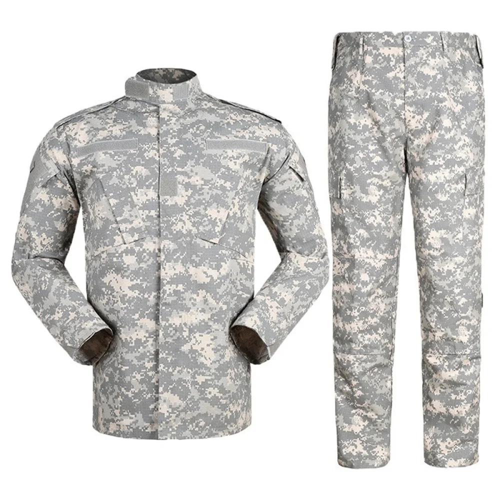Unisex Outdoor Training Camouflage Uniform Wear Resistant Breathable Suit For Hiking Mountaineering Camping Gear