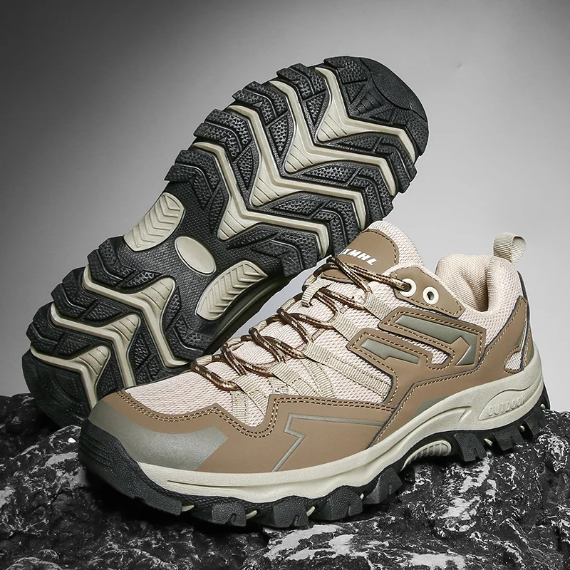 Men Hiking Shoes Women Mesh Sneakers Breathable Sports Mountain Shoes Climbing Autumn Summer Work Shoes Outdoor Trekking Unisex