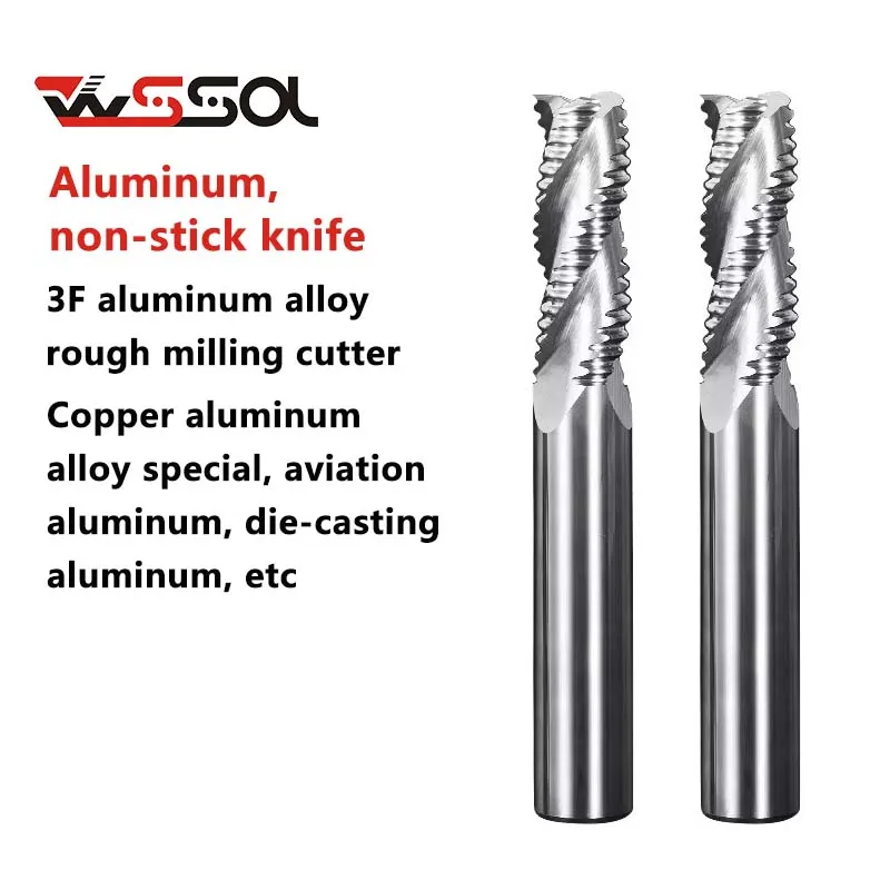 

3-edge carbide rough milling cutter Aluminum special rough milling cutter