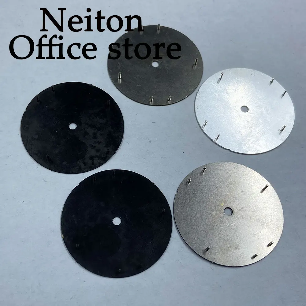 NEITON 29mm sterile dial silver watch dial luminous fit NH35 ETA2824 2836 Miyota 8215 Mingzhu DG2813 3804 PT5000