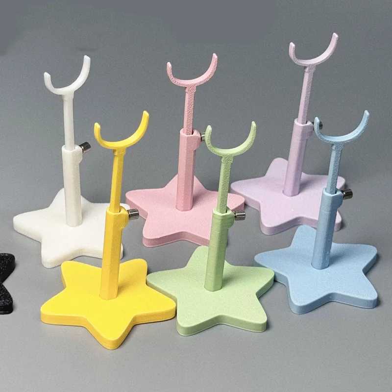 Multiple Colors Star Base BJD Doll Stand, OB11 1/12 1/6 Scale Doll Holder Display Stand Doll Accessories