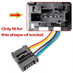 Rear Tail Light Connector Plug 6Pin For PEUGEOT 206 207 208 301 307 308 508 2008 6Pin Connector Pigtail Plug Prewired 1606248780