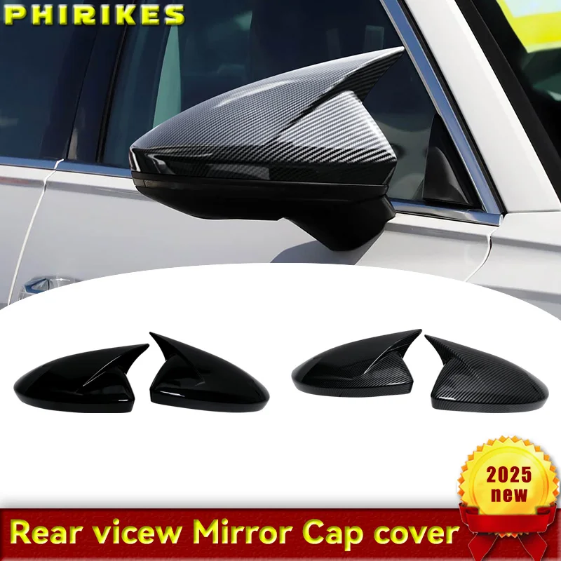 

Для Audi A6L C8 A6 S6 A7 S7 A8 2019-2025: пара накладок на боковые зеркала из высококачественного карбона, автомобильные аксессуары