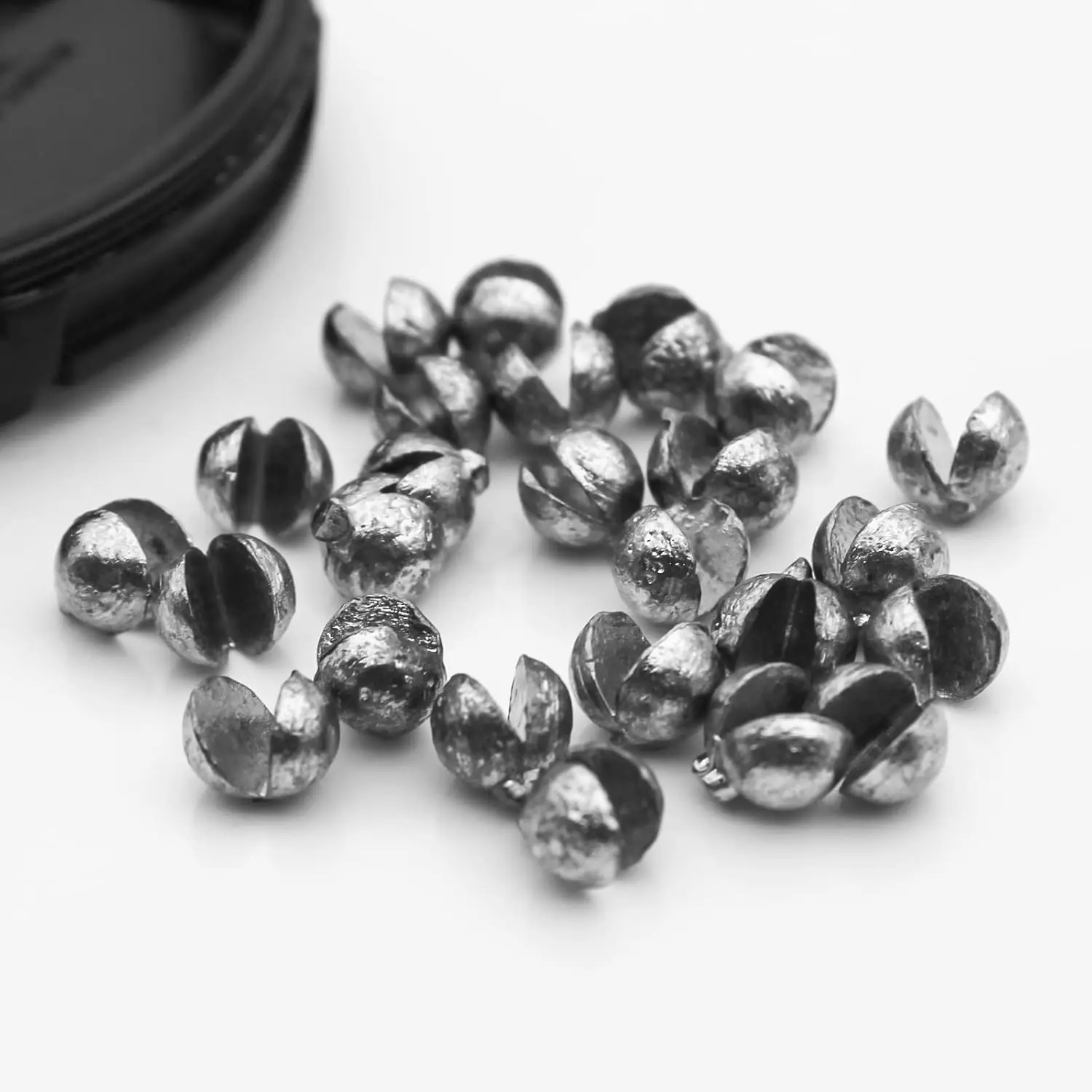 1 Set (205 Stück) Bleianhänger mit runder Öffnung, Senkblei, Angelzubehör für Jig-Rigs, abnehmbares Senkblei, Angelzubehör – Detail 2