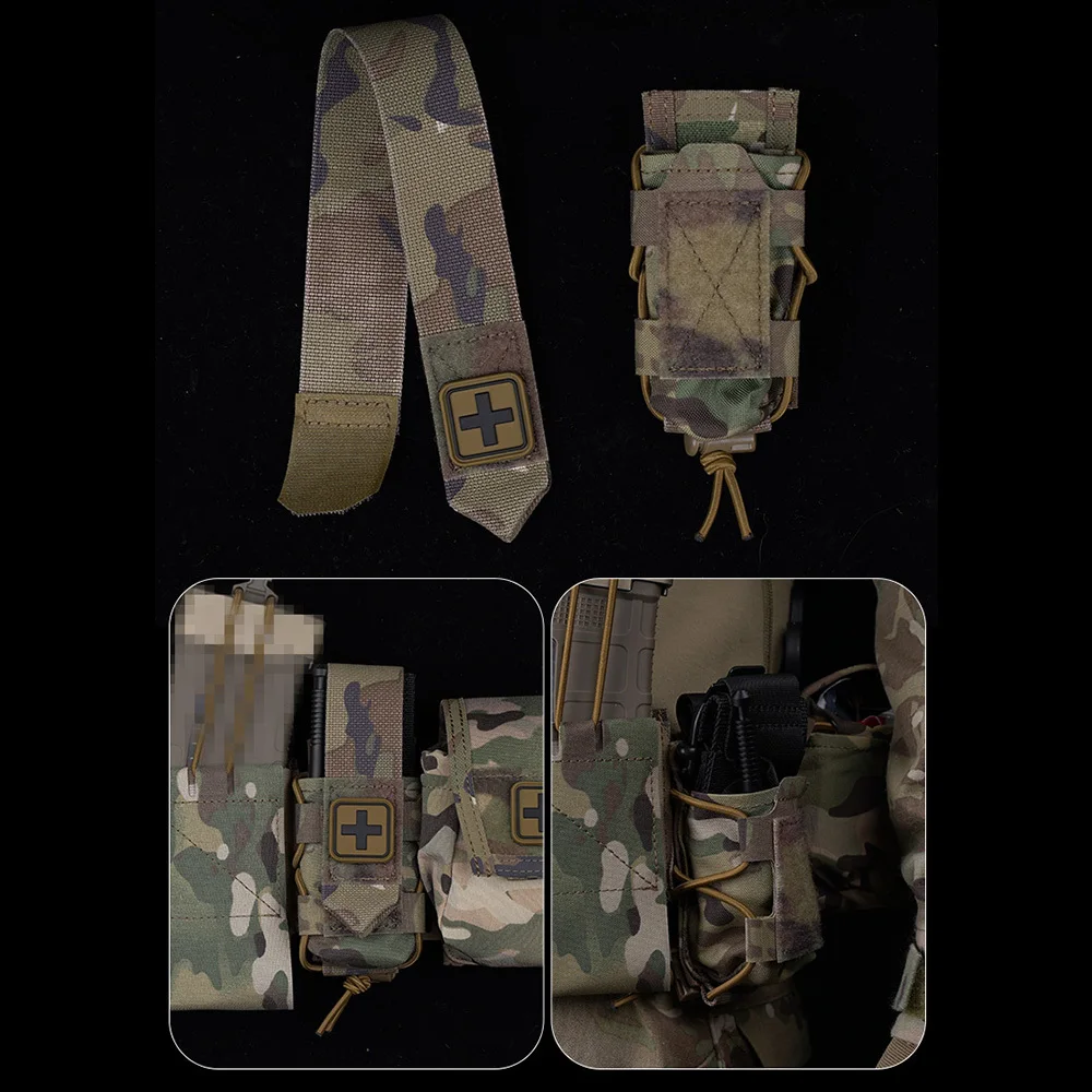 Tactical Tourniquet Pouch Versatile TQ Holder Quick Deploy Trauma Kit Storage Molle Clip Combat Belt Hunting Vest Accessories