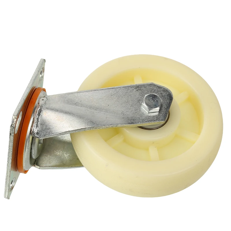 Ideal for Furniture Trolley & Industrial Applications 6 Inch Swivel Nylon Caster Wheel - Heavy Duty with 360° Rotation