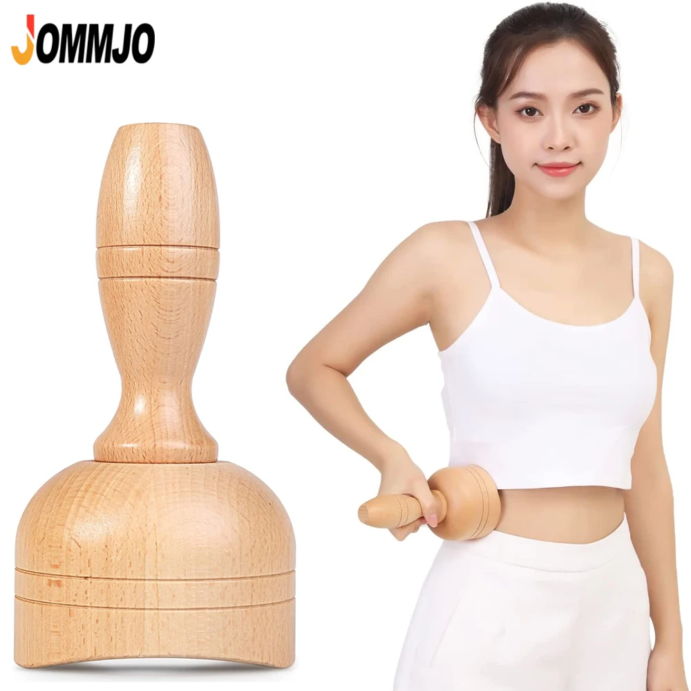 Wooden Swedish Massage Cup, Manual Anti Cellulite Suction Cup,for Lymphatic Drainage, Body Sculpting Tool for Muscle Relaxation