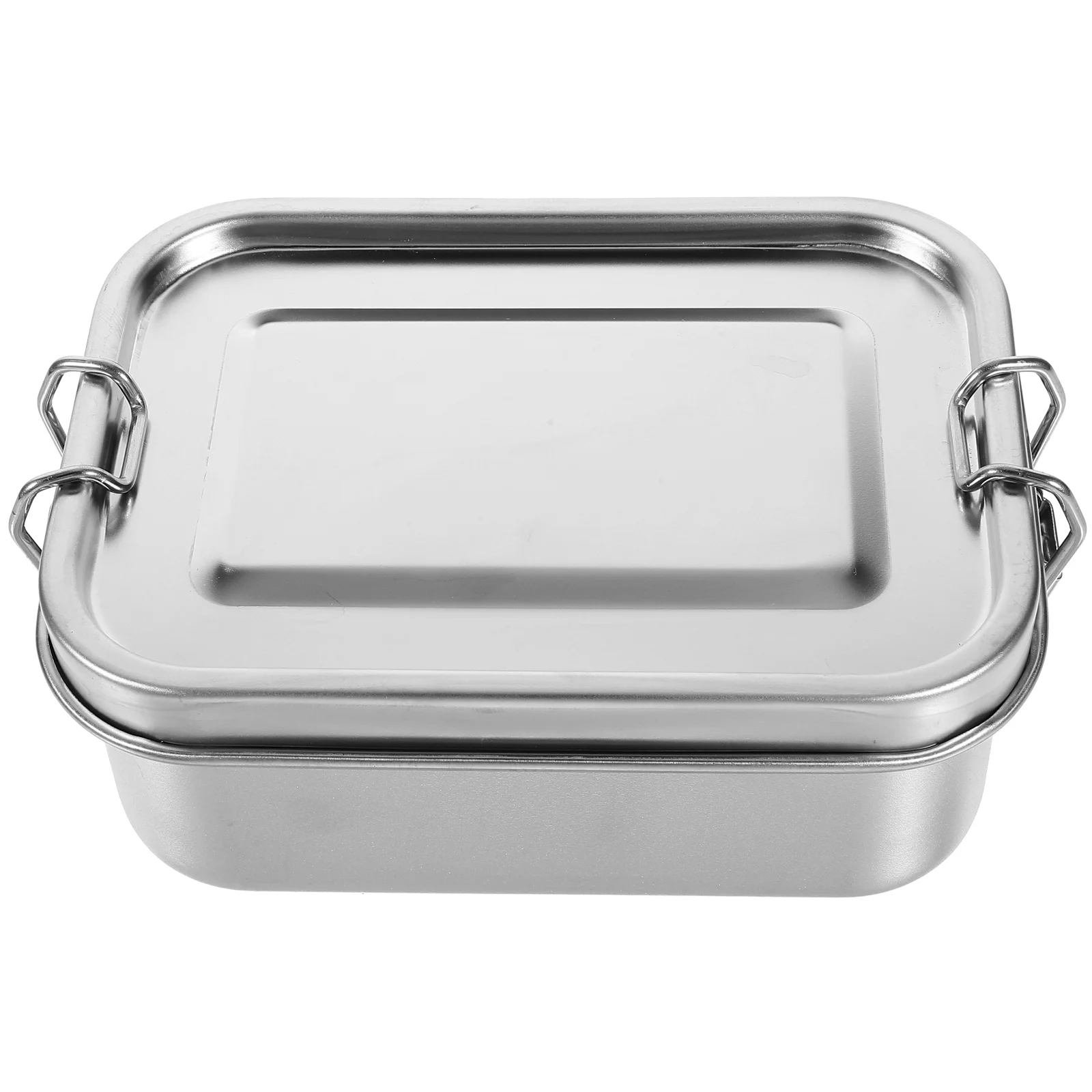 

Cake Tins with Lids Stainless Steel Lunch Box Storage Boxes Food Child Containers for