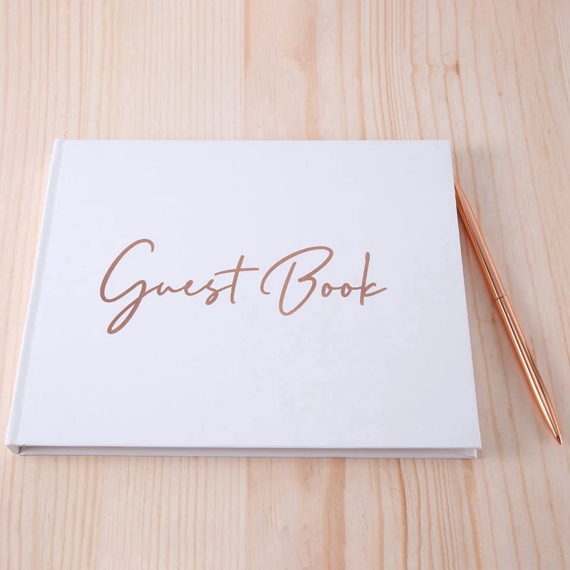 كتاب ضيوف الزفاف TTKK 2X الساخن ، كتاب ضيوف حفلة الدجاجة ، كتب الزفاف للضيوف للتوقيع ، لافتة استحمام الطفل في كتاب الضيوف ، مع قلم