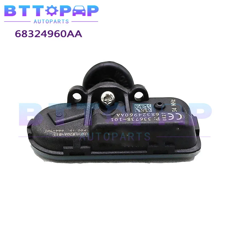 TPMS Tire Pressure Sensor 434MHZ for 2014-2020 Jeep Cherokee KL 2.0L 2.4L 3.2L RAM 1500 2500 3500 New 68324960AB 68324960AA