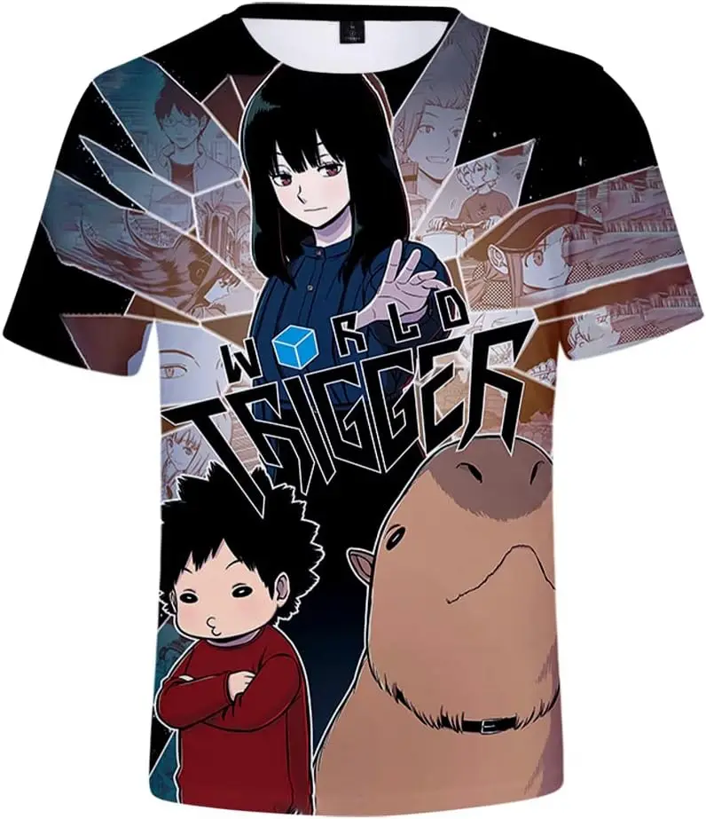 

Anime World Trigger 3D Merch T-Shirt Summer Men/Women Streetwear Tshirt Shirt Short Sleeve