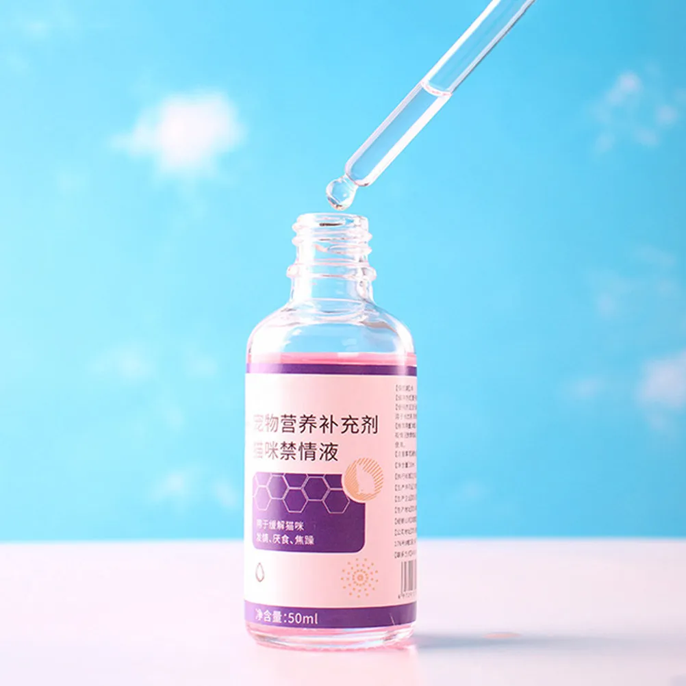 1 Bottle Cat Forbidden Liquid for Female Cats Scientific Estrus Control Nutrition Supplement Appetite Enhancer Pet Health Supply