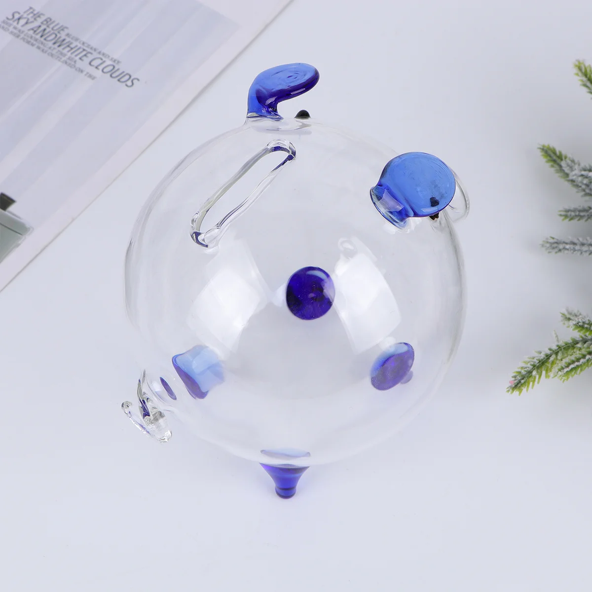 

1Pcs Glass Transparent Cartoon Pig Piggy Bank Money Box Coin Saving Pot Home Decoration Saving Pot Money Box Piggy Bank