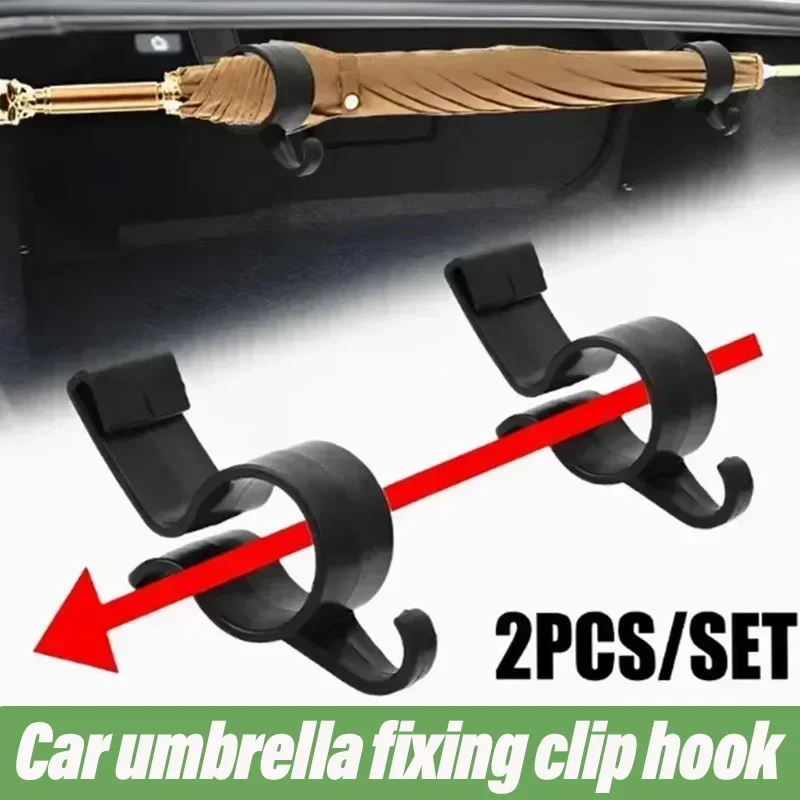 1/4PCS Auto Stamm Regenschirm Halter Auto handy zubehör Montieren Anlage Handtuch Haken Auto Interne Lagerung Organizer halter