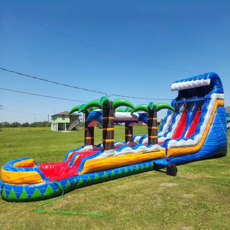 Kids Party Water Slide with Pool Inflatable Playground Slide Outdoor Inflatable Water Slidepromote sales
