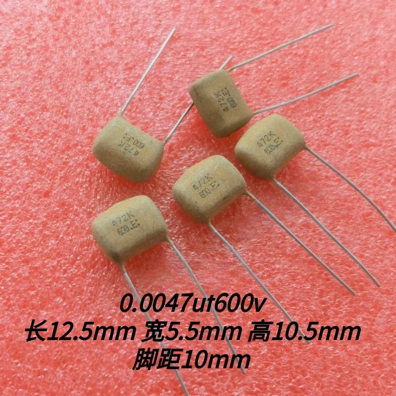 

10PCS Capacitor 4700pf 600v 0.0047uf 600v 472K 600v