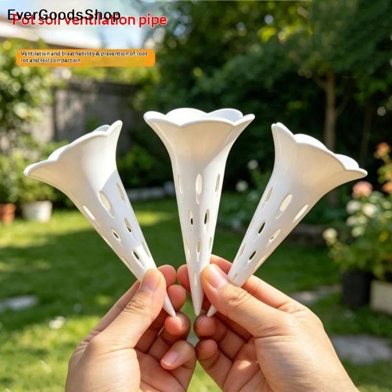 New 10/20/50Pcs Plant Breathable Watering Device Home Conical Root Protection Tube Potted Flower Prevent Root Rot Tool