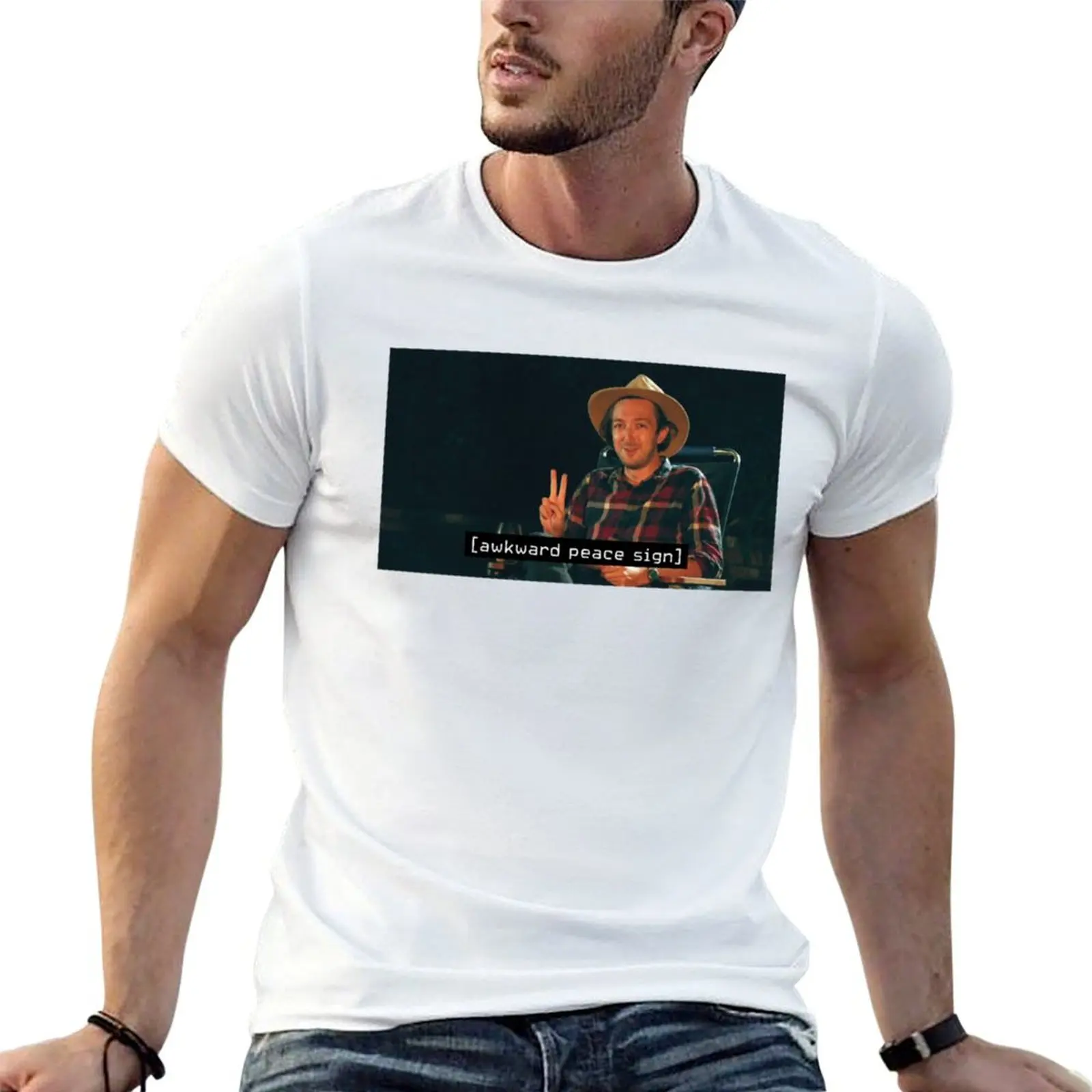awkward peace sign - shane madej - watcher T-Shirt tshirts personalised anime tshirt mens funny t shirts