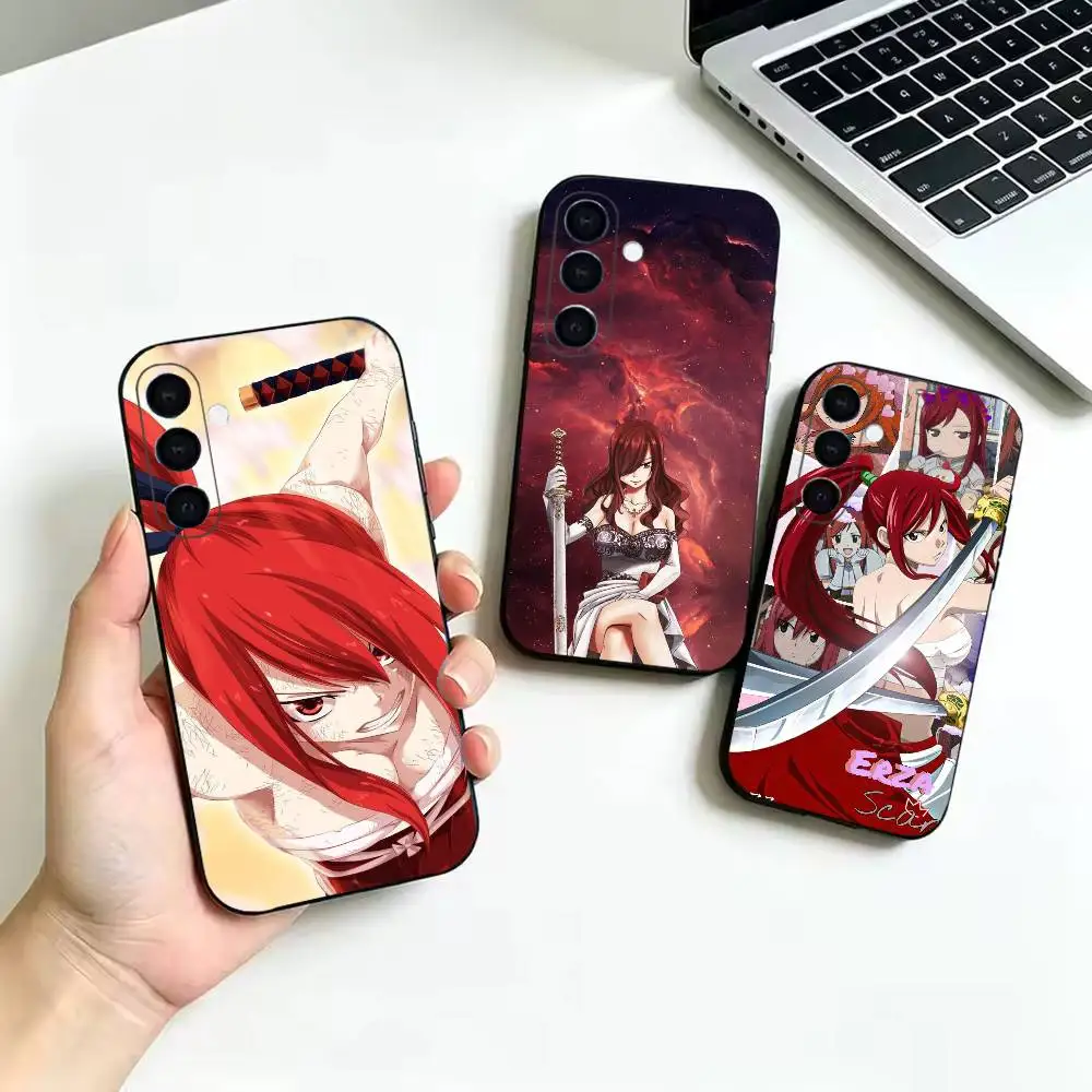 Чехол для телефона Erza Scarlet Fairy Tail для Samsung Galaxy A52 42 32 22 12 02S 72 73 51 41 31 21S 71 30S, другие модели, мягкий черный чехол