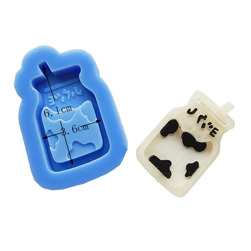 DIY Epoxy Resin Mold Silicone Bread Milk Chichen Leg Shaker Mold Jewelry Molds Jewelry Accessories