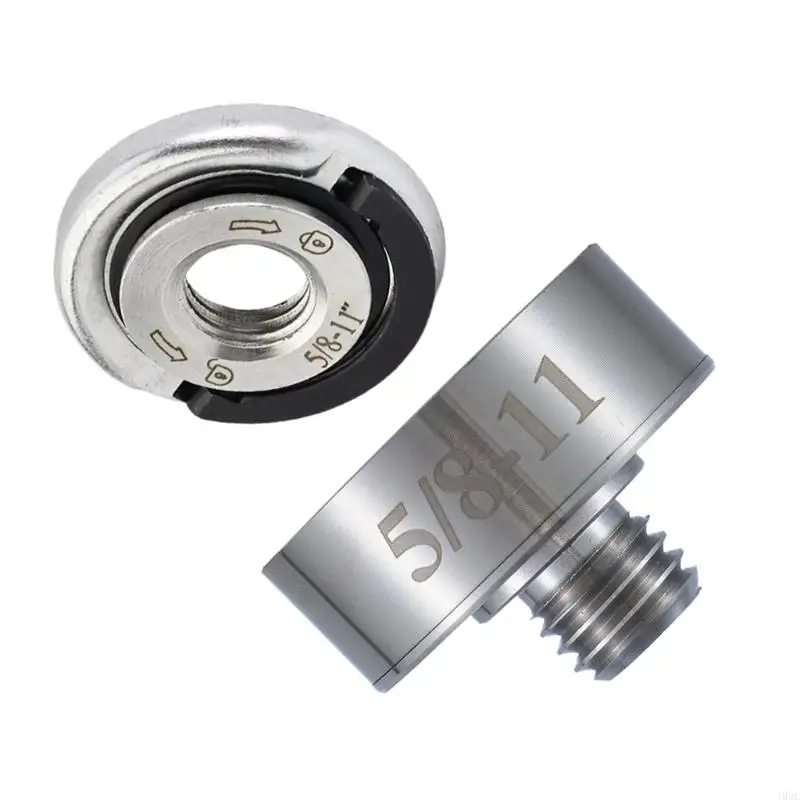 

5/8"-11 Thread Adapter with Locking Nut Set for X Lock Metal Grinder Conversion J0MC