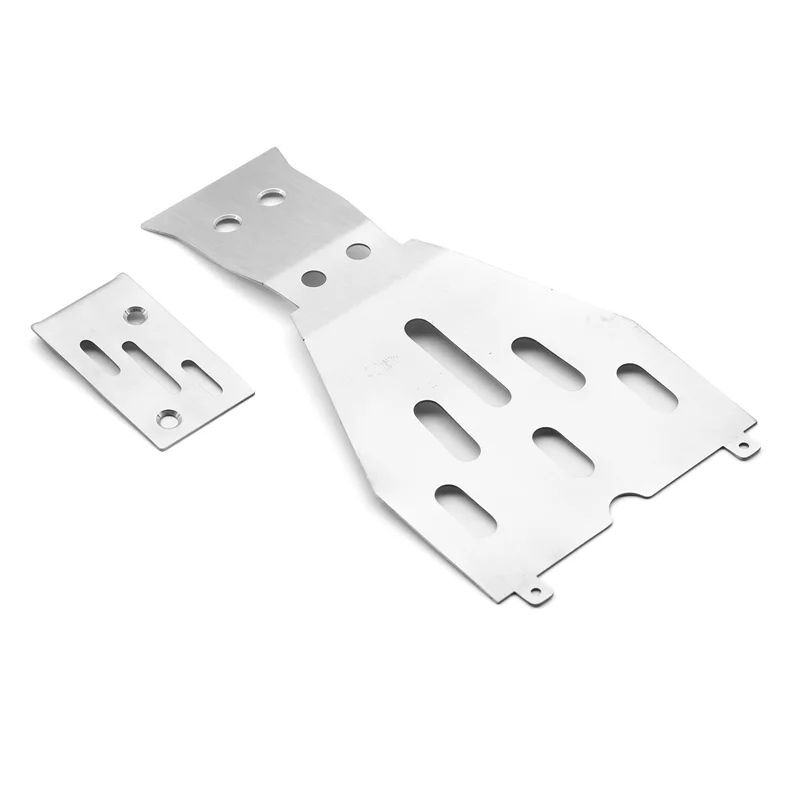 

A45F-Racing Stainless Steel Skid Plate Chassis Guard Chassis Armor Upgrades Parts For TRAXXAS 1/10 FORD F-150 RAPTOR