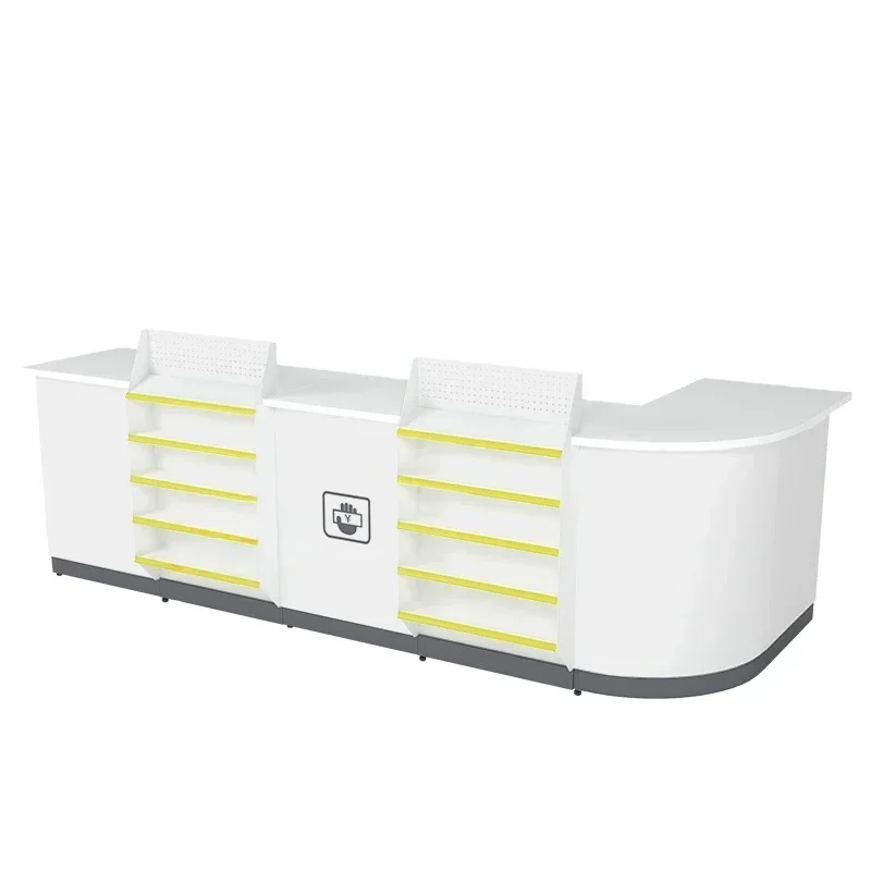 

Supermarket Convenience Store Cashier Counter Steel Checkout Counter