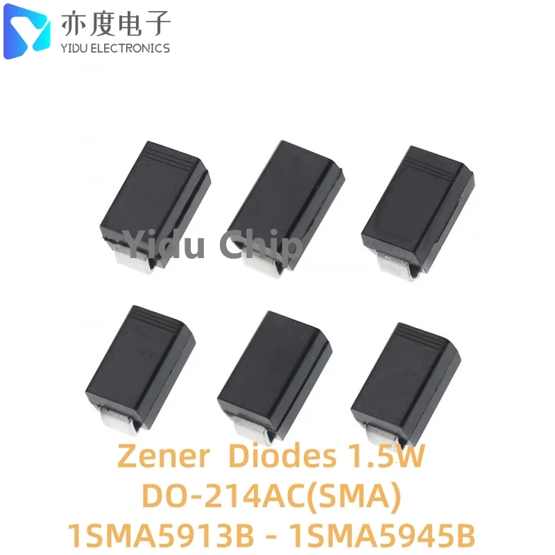 50pcs/lot Zener Diode 1SMA5941B 841B 47V 1SMA5942B 842B 51V 1SMA5943B 843B 56V 1SMA5945B 845B 68V DO-214AC