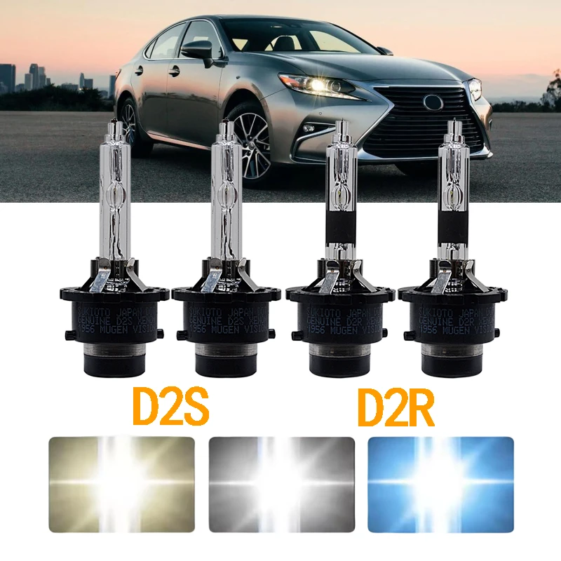 

2PCS 85126 66250 D2R 35W Xenon HID Headlight Bulbs D2S HID Lamp 85122 66240 55W D4R D4S High Low Beam Replacement Car Light Bulb