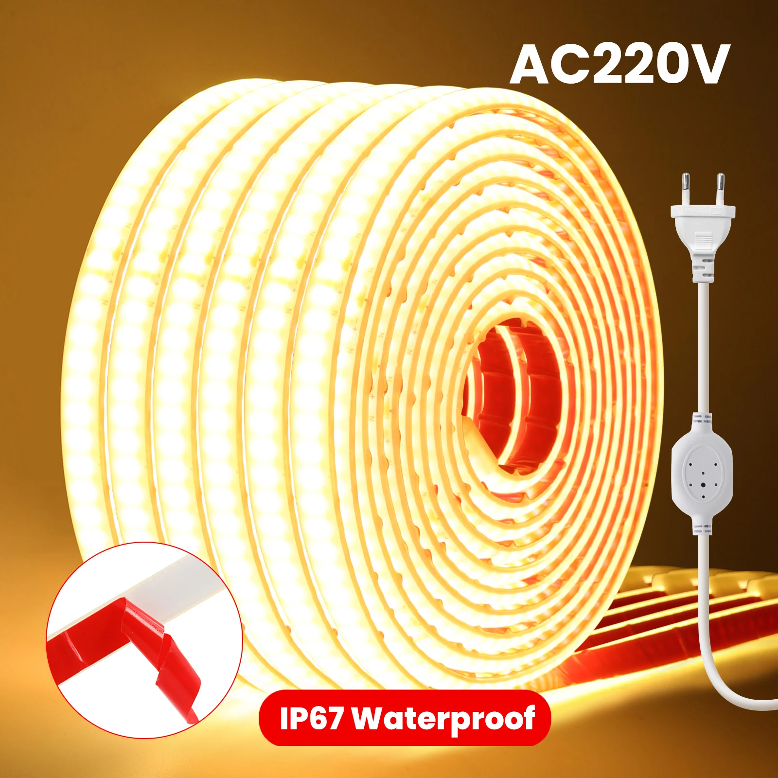 Ac 220V Cob Strip W…