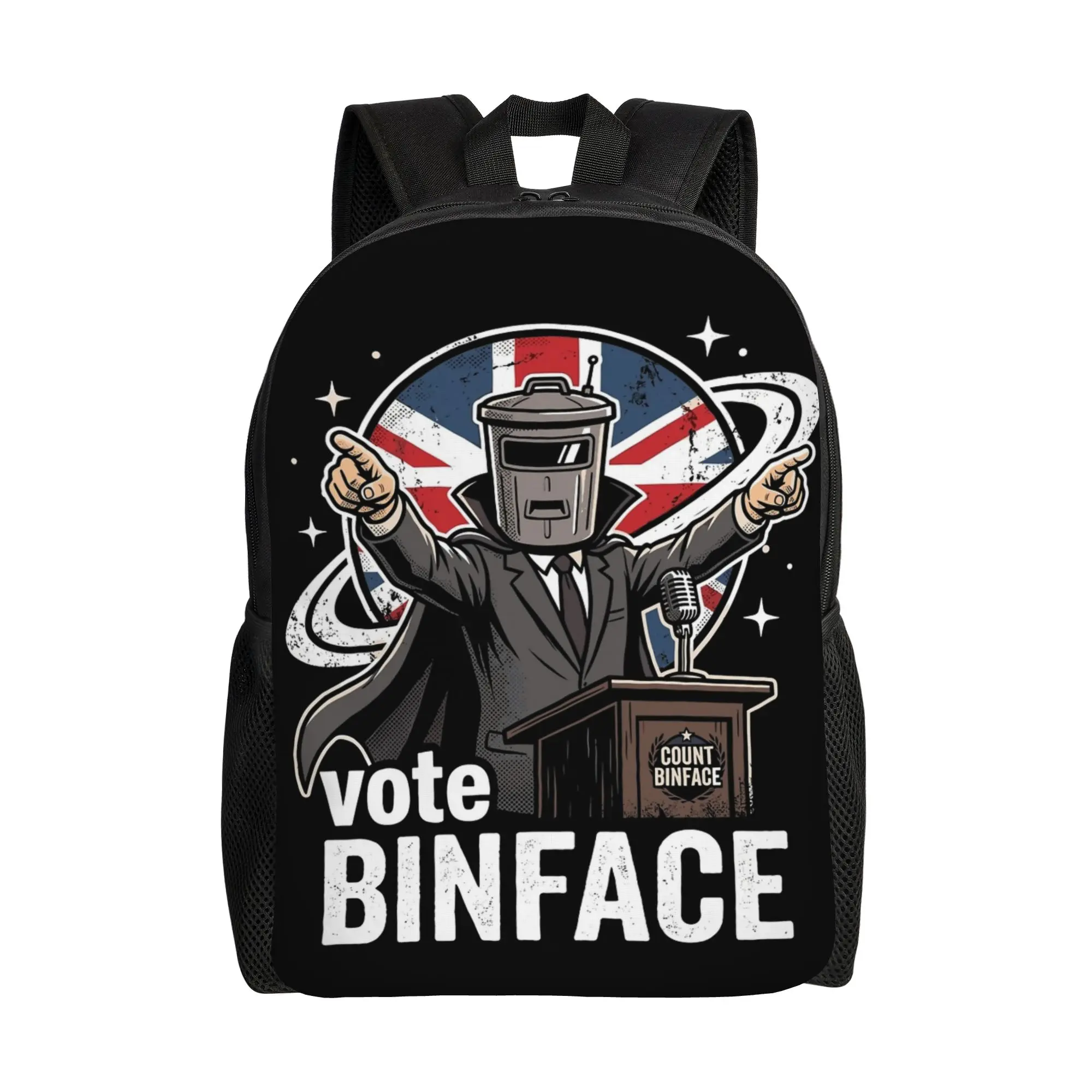 Count Binface Vote Count Binface Backpack for Men Women Teenage High School Daypack  Laptop Shoulder Bag Lightweight