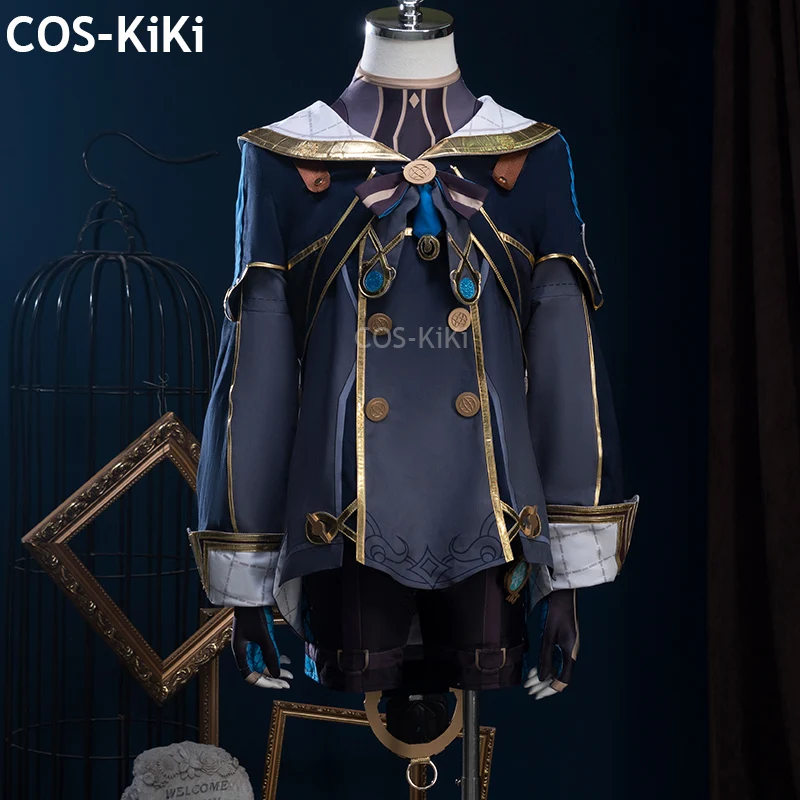 COS-KiKi Genshin Impact Freminet Game Suit Cosplay Costume Handsome Uniform Halloween Party Role Play Outfit Men XS-XXL