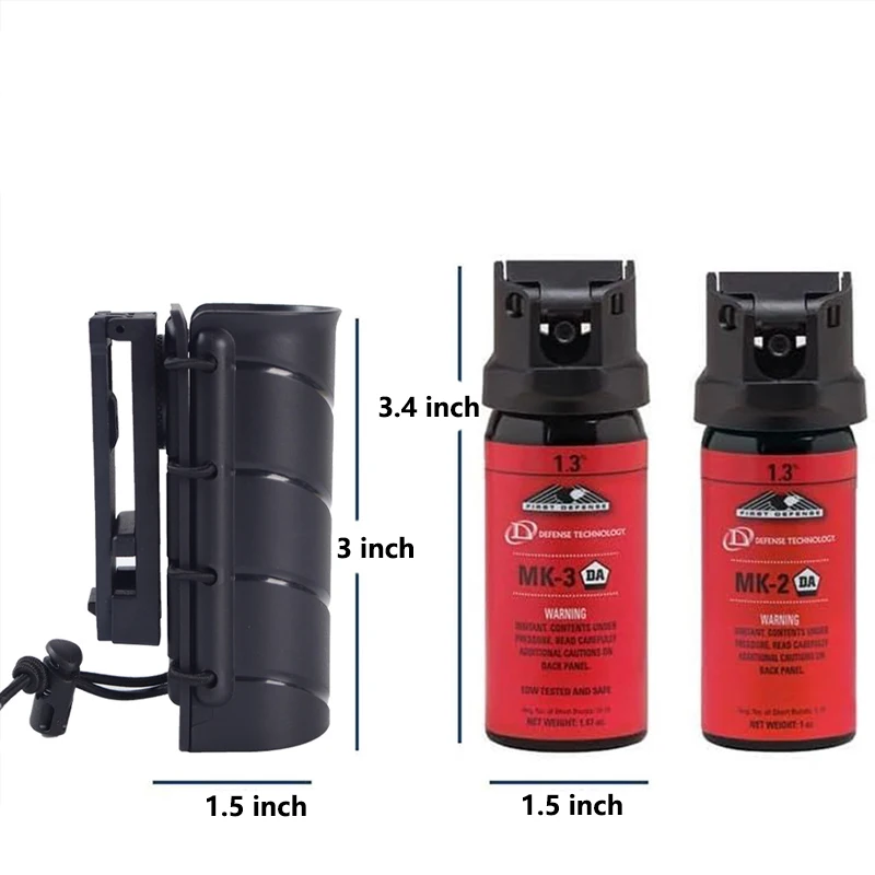 Rotatable ABS Spray Bottle Quick Release Sleeve Outdoor Portable EDC Cover Tool