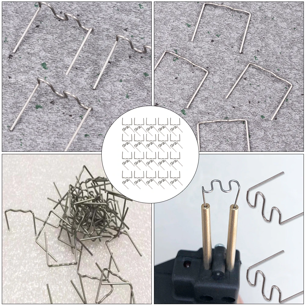 

1000pcs Bumper Welding Rods Steel Hot Staple Tool for Plastic ABS PVC Nylon Repair Low Melting Point Sealing Fastening