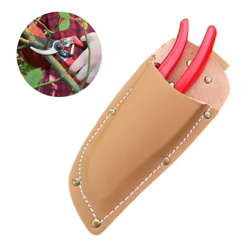 プロ仕様の庭の剪定用バッグ 庭の剪定ばさみ保護ケース 高級PUレザー保護ケース 2色展開