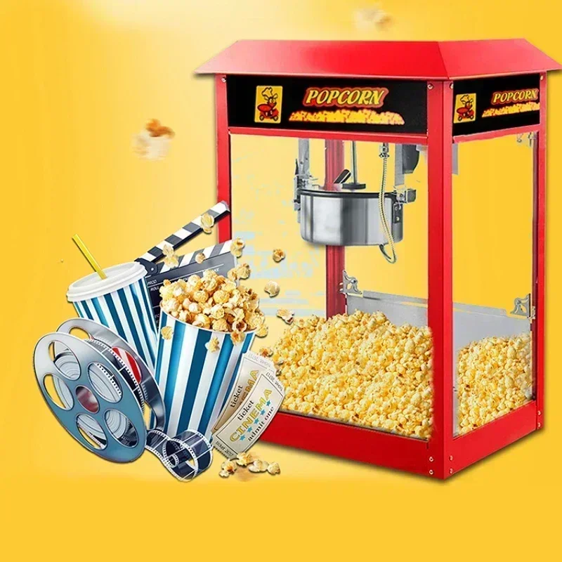 Nuova macchina elettrica per popcorn per bancarelle commerciali. Automatico a forma di palla. Per KTV e cinema.