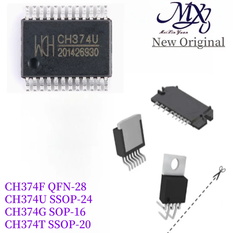 MXY 2Pcs CH374F QFN28 CH374U SSOP24 CH374G SOP16 CH374T SSOP20 IC Chip Wholesale