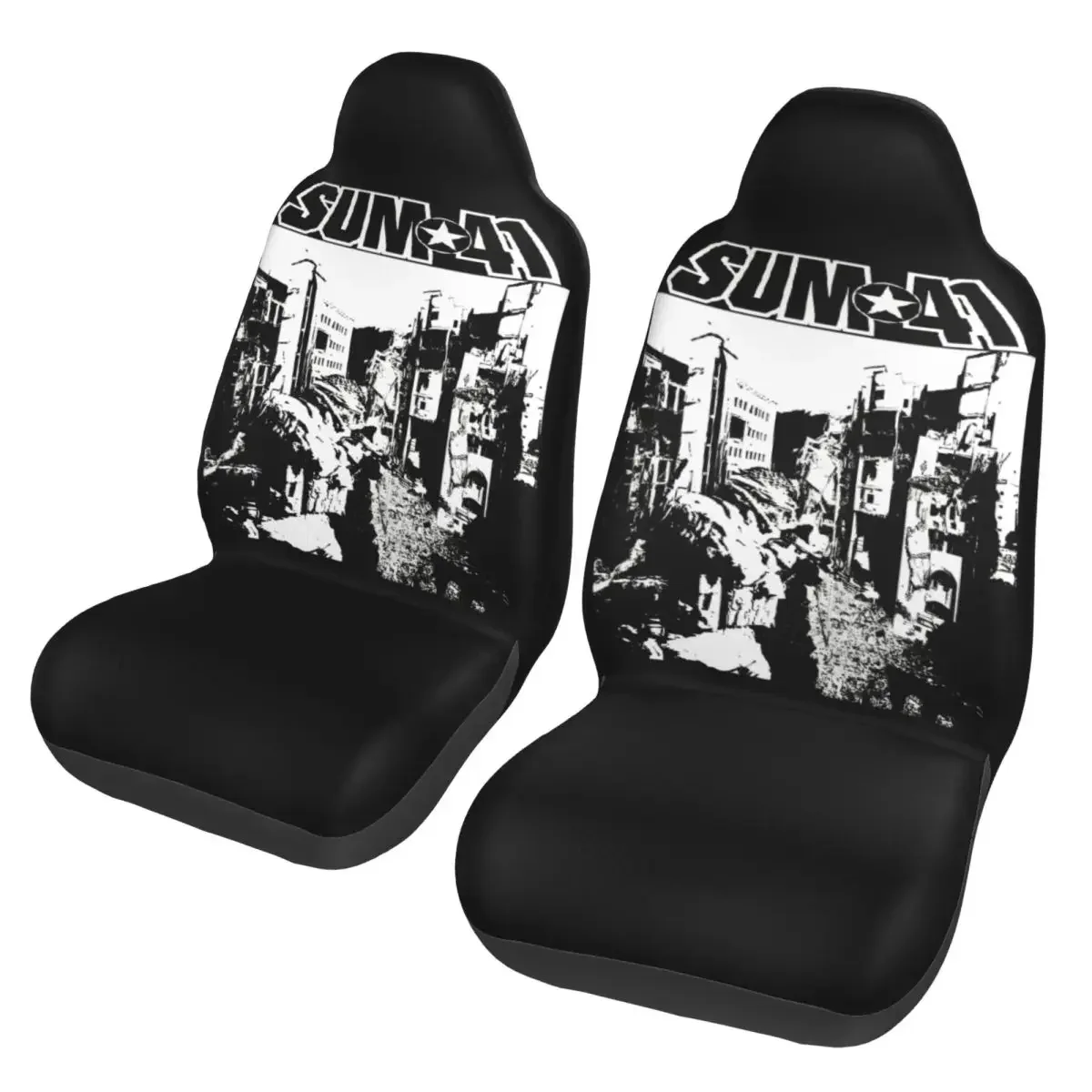 

Sum41 War Funda универсальный для asiento coche Four Seasons para SUV Punk Music Funda para asiento automóvil Caza poliéster