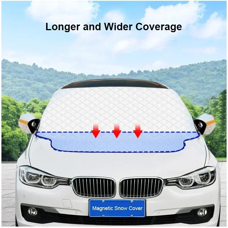 

Зимний магнитный чехол на лобовое стекло автомобиля — снежный щиток и солнцезащитный козырек для экстерьера автомобилей