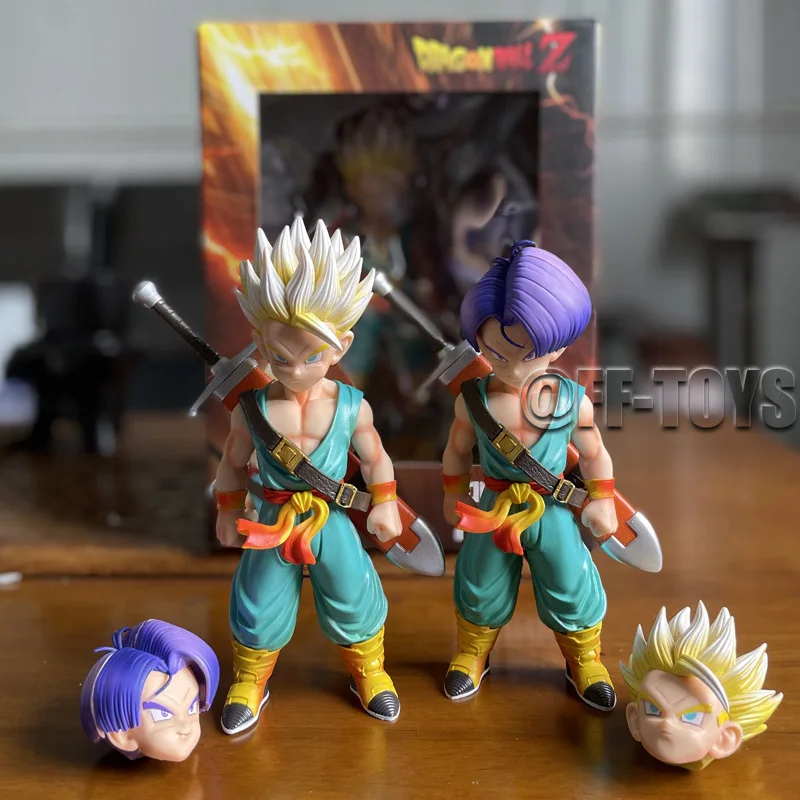 18CM Anime Dragon Ball Z Kid Trunks Figure Super Saiyan Gotenks PVC Action Figures Collection Model Toys for Children Gifts