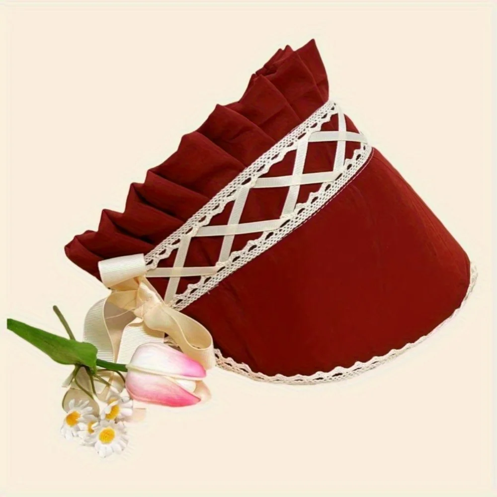 LOLITA – chapeau gothique en dentelle avec nœud, accessoires Lolita élégants pour femmes, couvre-chef de Style Vintage, Costume de fête à la mode